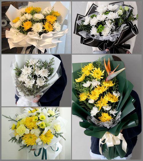 贵州毕节市七星关区对坡镇新门村白事花束代送